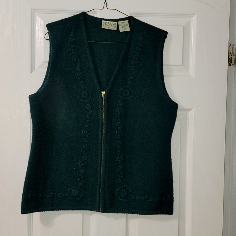 Woolen Green Vest